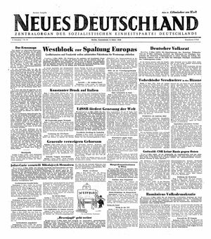 Neues Deutschland Online-Archiv vom 06.03.1948