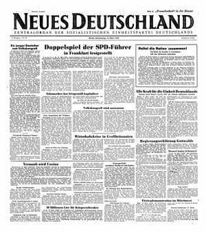 Neues Deutschland Online-Archiv vom 11.03.1948