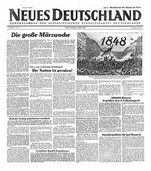 Neues Deutschland Online-Archiv vom 14.03.1948
