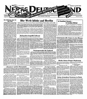 Neues Deutschland Online-Archiv vom 16.03.1948