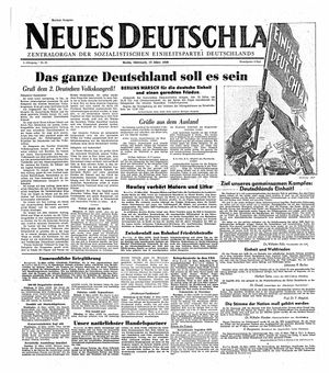 Neues Deutschland Online-Archiv vom 17.03.1948