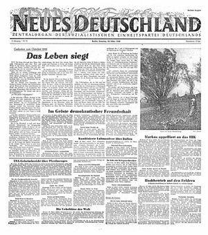 Neues Deutschland Online-Archiv vom 28.03.1948