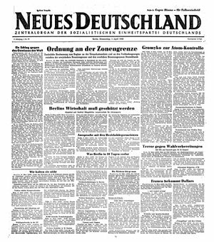 Neues Deutschland Online-Archiv vom 01.04.1948