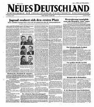 Neues Deutschland Online-Archiv vom 13.04.1948