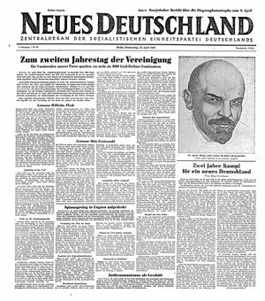 Neues Deutschland Online-Archiv vom 22.04.1948