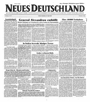 Neues Deutschland Online-Archiv vom 24.04.1948