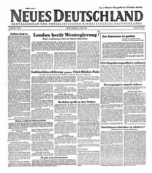 Neues Deutschland Online-Archiv vom 25.04.1948
