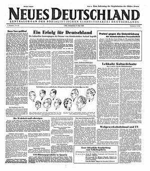 Neues Deutschland Online-Archiv vom 08.05.1948