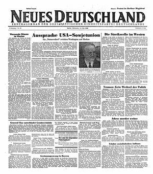 Neues Deutschland Online-Archiv vom 12.05.1948