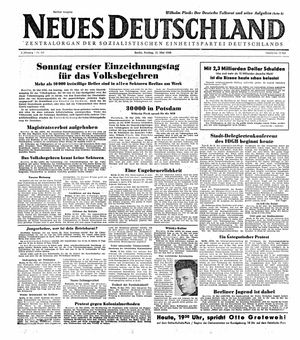 Neues Deutschland Online-Archiv vom 21.05.1948