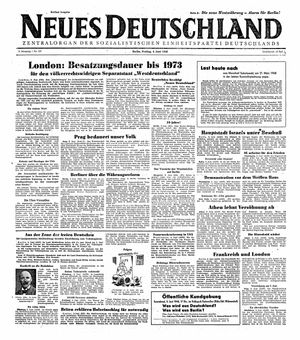 Neues Deutschland Online-Archiv vom 04.06.1948