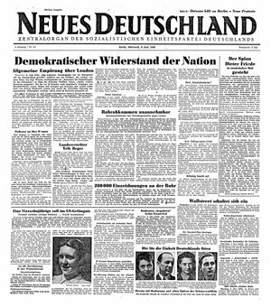Neues Deutschland Online-Archiv vom 09.06.1948