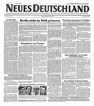 Neues Deutschland Online-Archiv vom 11.06.1948
