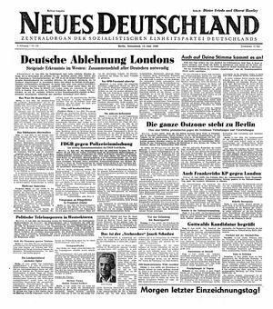 Neues Deutschland Online-Archiv vom 12.06.1948