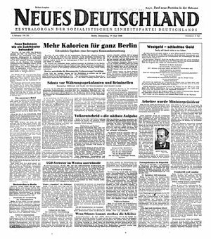 Neues Deutschland Online-Archiv vom 17.06.1948