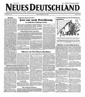 Neues Deutschland Online-Archiv vom 08.07.1948
