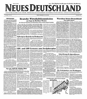Neues Deutschland Online-Archiv vom 10.07.1948