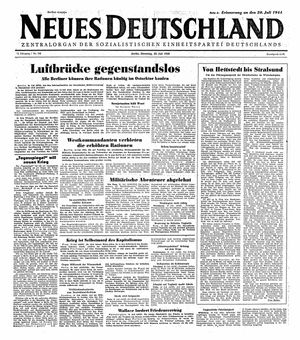 Neues Deutschland Online-Archiv vom 20.07.1948