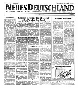 Neues Deutschland Online-Archiv vom 23.07.1948