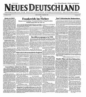 Neues Deutschland Online-Archiv vom 05.09.1948