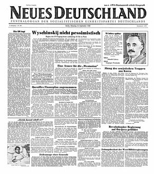 Neues Deutschland Online-Archiv vom 21.09.1948
