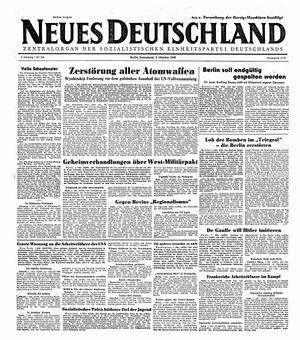 Neues Deutschland Online-Archiv vom 02.10.1948