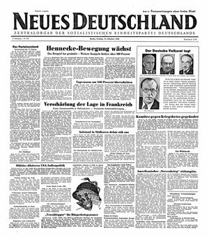 Neues Deutschland Online-Archiv vom 22.10.1948