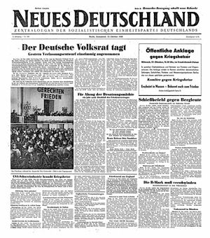 Neues Deutschland Online-Archiv vom 23.10.1948