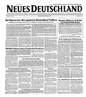 Neues Deutschland Online-Archiv vom 26.10.1948