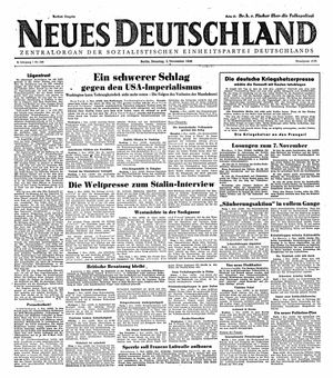 Neues Deutschland Online-Archiv vom 02.11.1948