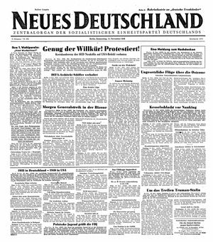 Neues Deutschland Online-Archiv vom 11.11.1948