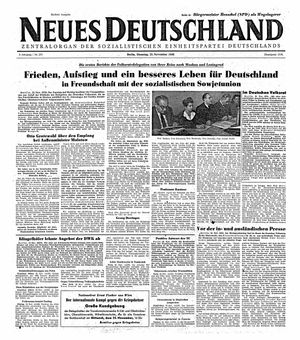 Neues Deutschland Online-Archiv vom 23.11.1948