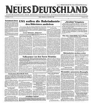 Neues Deutschland Online-Archiv vom 24.11.1948