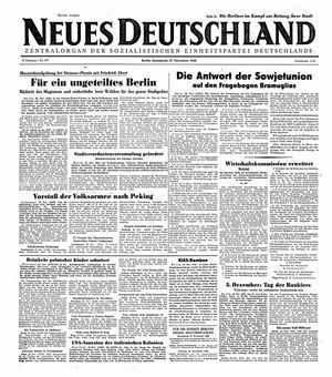 Neues Deutschland Online-Archiv on Nov 27, 1948