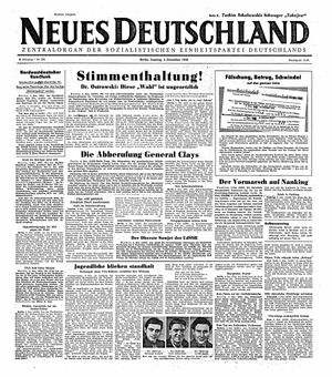 Neues Deutschland Online-Archiv vom 05.12.1948