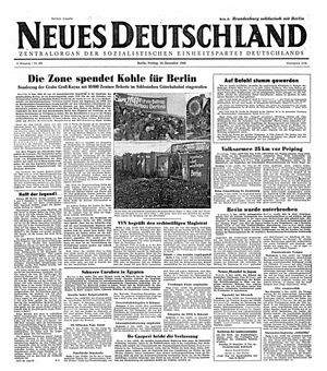 Neues Deutschland Online-Archiv vom 10.12.1948