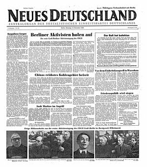 Neues Deutschland Online-Archiv vom 14.12.1948