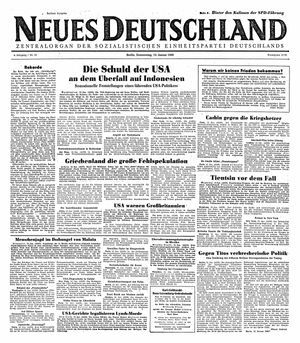Neues Deutschland Online-Archiv vom 13.01.1949