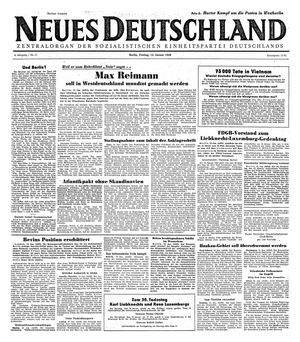 Neues Deutschland Online-Archiv vom 14.01.1949