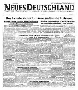 Neues Deutschland Online-Archiv vom 26.01.1949