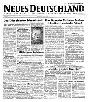 Neues Deutschland Online-Archiv vom 02.02.1949