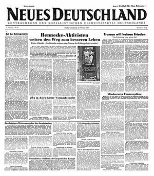 Neues Deutschland Online-Archiv vom 05.02.1949