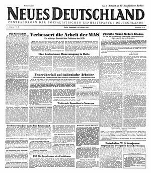 Neues Deutschland Online-Archiv vom 19.02.1949