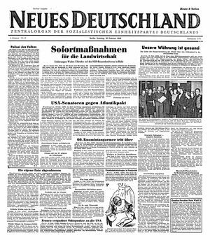 Neues Deutschland Online-Archiv vom 20.02.1949