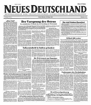 Neues Deutschland Online-Archiv vom 23.02.1949