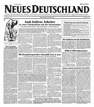 Neues Deutschland Online-Archiv vom 27.02.1949
