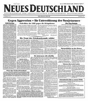 Neues Deutschland Online-Archiv vom 02.03.1949