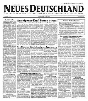 Neues Deutschland Online-Archiv vom 04.03.1949