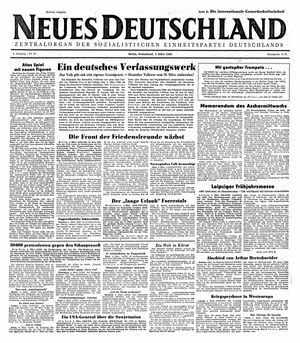 Neues Deutschland Online-Archiv vom 05.03.1949