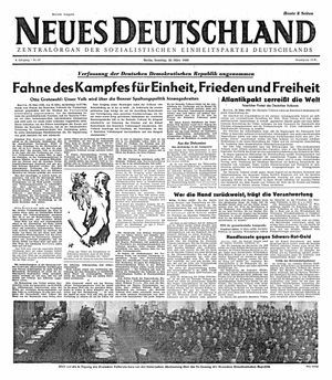 Neues Deutschland Online-Archiv vom 20.03.1949